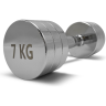 Гантель UNIX FIT PRO круглая хромированная 7 кг DBRND7PCE